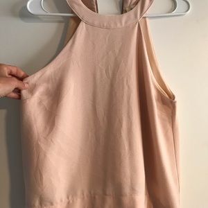 Cropped pale pink shirt